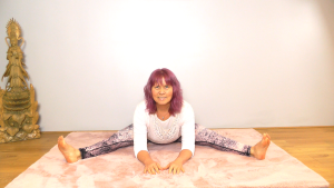 Yoga classes, Online Yoga, In person Yoga classes with Jody-Yoga. Jody in Yoga pose